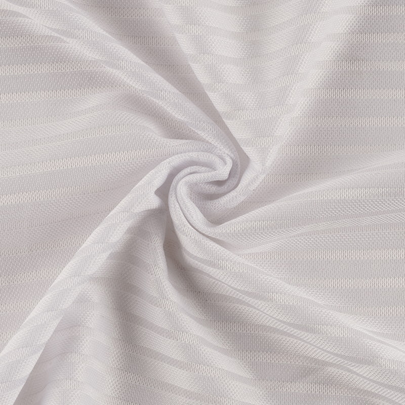 Striped Piqué Double-Sided Mesh Fabric